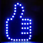 Funny Car Finger Light with Remote, Gesture Signal Led Light For Car, USB Powered, Car LED Sign Hand Road Rage Signs for Men Women