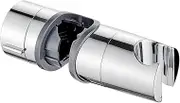 Ibergrif M20404 Adjustable Shower Head Holder Replacement, 19-25mm, Shower Head Bracket, Shower Rail Slider for Hand Shower, 360° Rotation, Chrome Plated
