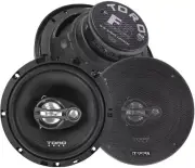 Toro Tech Audio – F6, 6.5 Inch 3-Way Coaxial Speaker Set – 60 Watts RMS (Pair)
