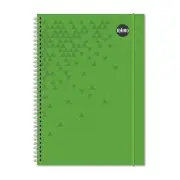 Rhino A4 Notebook 200 Page Green Cover 8mm Lined Pack of 6