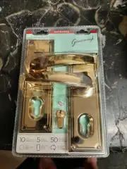 Gainsborough Trilock Lever Action Beautiful Gold Finish Entry Lock