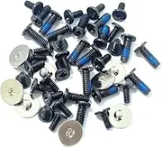 Gintai A Set Lower Bottom Base Cover Case Screws Replacement for Lenovo 14e Chromebook Gen 3 82W6 82W7 IP Slim 3 Chrome 14IAN8 83BN 5S10Z89228