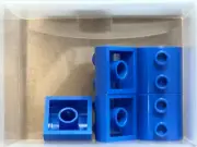 LEGO Parts - Blue Slope, Curved 2 x 2 Double 2 Hollow Studs - No 30165 - QTY 5