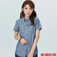 在飛比找momo購物網優惠-【BOBSON】女款毛鬚口袋襯衫(29108-58)