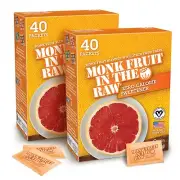 MONK FRUIT IN THE RAW Zero-Calorie Sugar Substitute Packets - Natural Monk Fr...