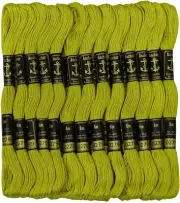 Anchor Stranded Cotton Thread for Cross Stitch/ Embroidery Color - Green 279