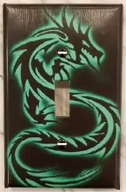 Dragon Silhouette - Light Switch Cover/Switchplate - Larger Size - Single Toggle