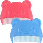 Toddmomy 1PCS Cute Bear Baby Hair Combs: Plastic Baby Comb for Cradle Cap - Toddler Tooth Comb for Newborn Grooming and Healthcare Kits