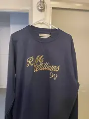 Men’s RM Williams 90th Anniversary Navy Sweatshirt NWT MSRP $170 Extra Large