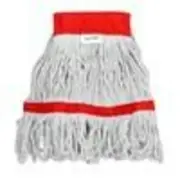 Alpine 5in Mop Head and Tail Bands Loop End 16oz Cotton Mop Head, Red 12PACK