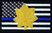 Thin Blue Line Major Patch Gold