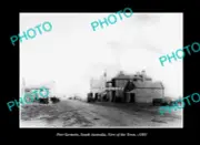 OLD POSTCARD SIZE PHOTO PORT GERMEIN SOUTH AUSTRALIA VIEW OF THE TOWN c1885
