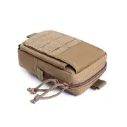 Khaki Tactical Molle Pouch Multi Purse Utility Belt Bag Waist Pack Pouch Bag