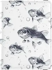 [Caihoyu] Leather Passport Holder Cover Wallet Waterproof Passport Case for Women Men Travel, Multicolor15, 1 size, Casual