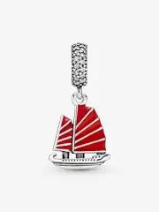LIMITED EDITION Genuine Pandora China Exclusive Red Junk Ship Charm 791908EN09