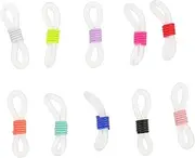 [HAWILLOSCH] 50pcs Rubber Sunglasses Necklace Chain Retainer Connector Ends for Eyewear Lost Durable and Flexible Eyeglasses Strap Ends for Crafting and Sports Use