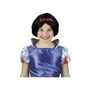 Kids Disney Ice Movie Princess Snow White & Seven Dwarfs Halloween Costume Wig