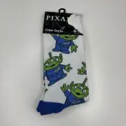 NEW Disney Pixar Toy Story Crew Socks Unisex Size 9-13 Alien Novelty Gift Gag