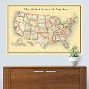 Trends International Large Full Color Wall Decal USA Map