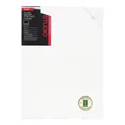 Jasart Studio 16x20" Wood Thick Edge Cotton Stretched Blank Canvas 380GSM White