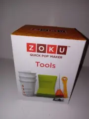 ZOKU TOOLS Quick POP Popsicle Maker 8-Piece Set New in Box 2010 Complete