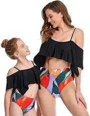 Family Matching Outfits Bikinis Set Swimsuit Women Girls Swimwear New Kids Child Female Swimming Bathing Suits Beachwear