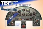 TBF AVENGER COCKPIT instrument panel CDkit