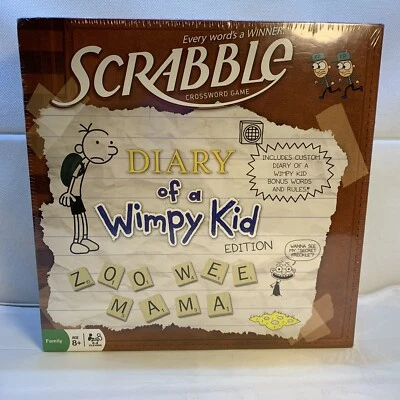 Scrabble Diary of a Wimpy Kid Board Game New Factory Sealed