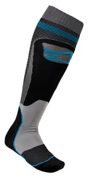 Alpinestars Mx Plus-1, socks long , color: Black/Blue , size: S