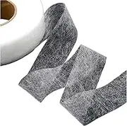 Fusible Interfacing Fabric Track Iron Iron on Interfacing Double-Sided Adhesive Lining Hot Melt Adhesive Omentum Bottom Edge Garment Accessories 1m(3cm)