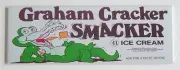 Graham Cracker Ice Cream FRIDGE MAGNET (1.5 x 4.5 inches) sign alligator