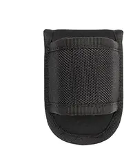 Torch Holder for Belts - Durable Nylon Torches - Open D Shape Design | Torch Carry Case Elastic Band, Quick Access Bag for Secure Storage, Portable Belt
