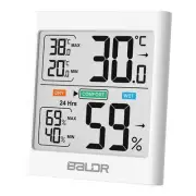 Temperature & Humidity Smart Sensor. Hygrometer Large LCD. Batteries Included