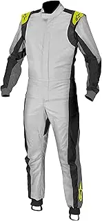 Alpinestars (3351013-195-46) Silver/Fluorescent/Yellow Size-46 K-MX 1 Kart Suit