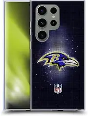 Head Case Designs Officially Licensed NFL LED Baltimore Ravens Artwork Soft Gel Case Compatible with Samsung Galaxy S24 Ultra 5G
