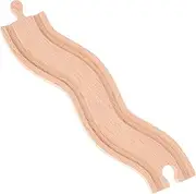 Wooden Train Track Accessories Rail Tracks Wooden Playthings Wooden Track for Train Accessory Train Track Supplies Plaything Wooden Track Train Wooden Track
