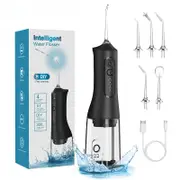 Portable Oral Irrigator with 4 Nozzles Double Waterproof Cordless Water Flosser for Teeth Home&travel Electric Flosser