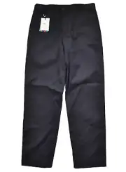 New PS PAUL SMITH Navy COTTON Blend FLAT FRONT Men's Pants Trousers 32 W-32"