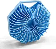 Scrubbies The Sud Bud, Silicone Body Scrubber, Silicone Body Brush For Showering & Anti-Slippery Handles, Silicone Body Scrubber, Exfoliating Body Scrubbers For Use In Shower (Blue)
