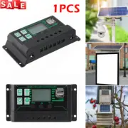 Solar Panel Battery Regulator Charge LCD Controller 12V/24V Dual USB Regulator
