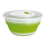 Emsa Collapsible Salad Spinner, 4 L, Green/Translucent, Salad Bowl, 512992
