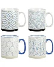 Mr. Coffee Parkmill 4pc Stoneware Coffee Mug Set