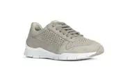 Geox Womens/Ladies Sukie Suede Trainers (Light Grey) - UTFS10742