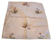 Jubilee Jacquard Napkin 18×18 Stein Mart Light Beige Set of 2 Vtg NWT Leaf Fall