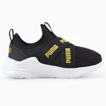 PUMA WIRED RUN SLIP ON 童鞋 小童 慢跑 繃帶 透氣 黑【運動世界】38373404