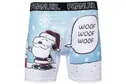 Peanuts Christmas Snoopy & Woodstock 2-Sided Boxer Briefs Small (28-30)