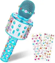 [Fullove] Toys for 5-11 Year Old Girls- Kids Microphone Gifts for 6-10 Year Old Boys Toys Age 5 6 7 8 9 Birthday Creative Gifts Presents for 5-12 Year Old Boys Mosaic Kits for Children