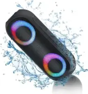 Bluetooth Speakers with Light, 30W Portable Bluetooth Wireless(100Ft Range) Loud