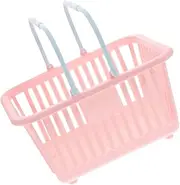 HOMOCONO Mini Picnic Basket Multi Functional Storage Basket with Handle for Lightweight Design for Shopping and Home Organization for Picnics and Aesthetic Decor