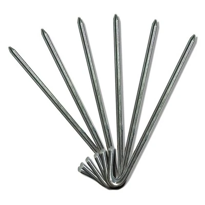 Heavy Duty Steel 5/8x24 Hook Stakes Tents Inflatables Camping Anchor 50 Pack